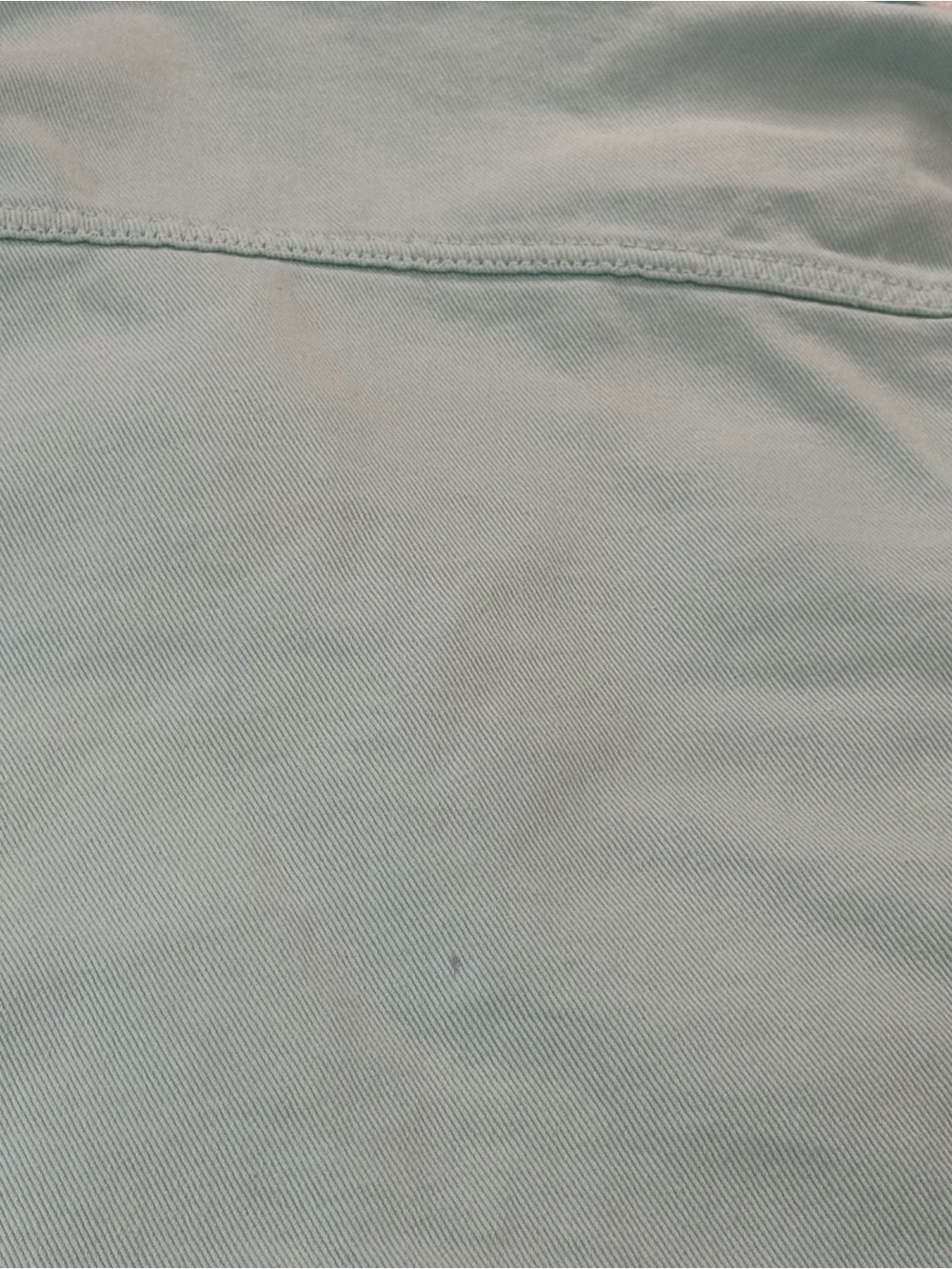 American Apparel Mint Green Cropped Denim Jacket Womens Size XS 90s Y2K Fairy - Picture 8 of 8